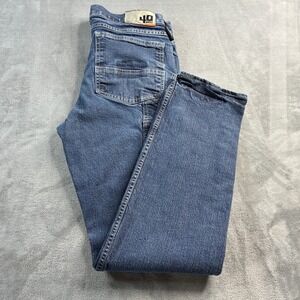 Duluth Trading Co Grit Work Jeans Mens 34x31 Slim Fit Carpenter Denim Blue-READ